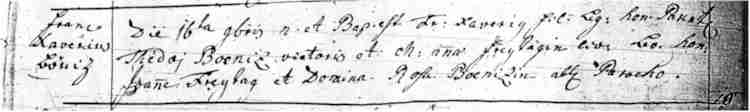 Baptism record