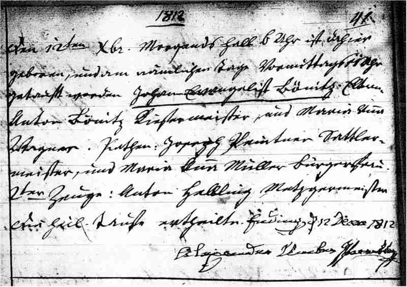 No birth record!