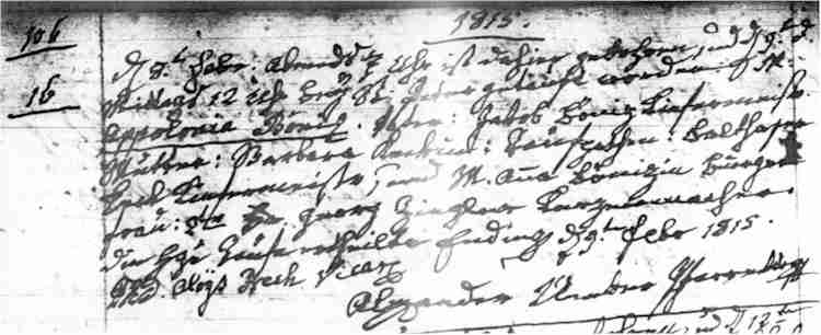 Baptism record
