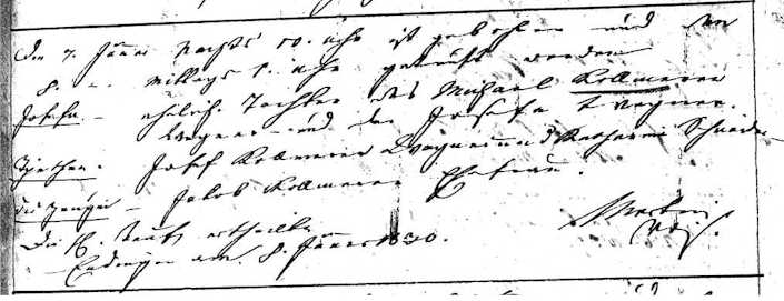 Missing German birth record.